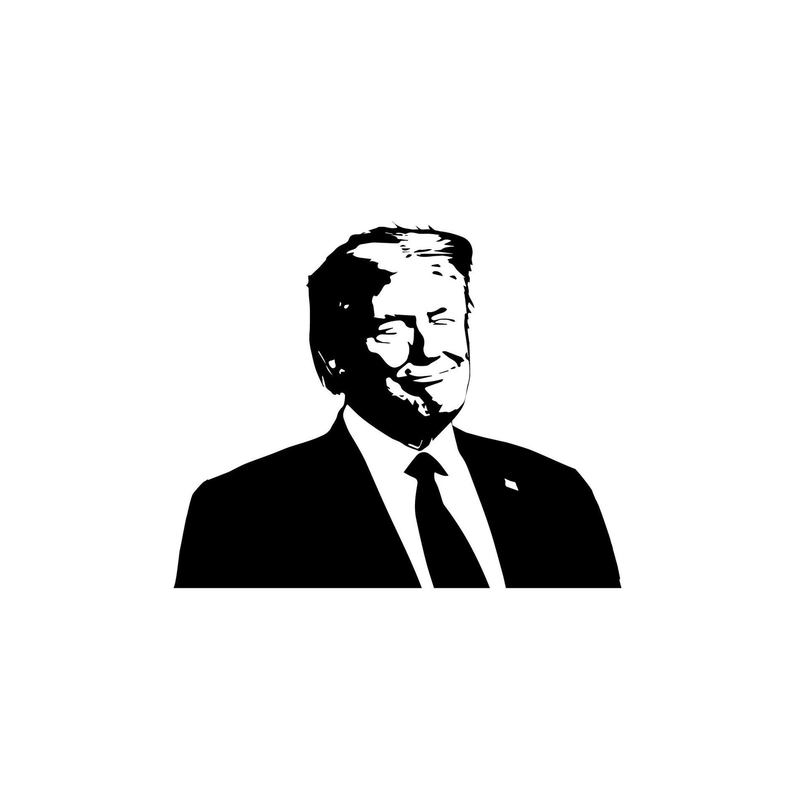 President Donald Trump SVG / PNG Vector Clip Art Clipart | Etsy