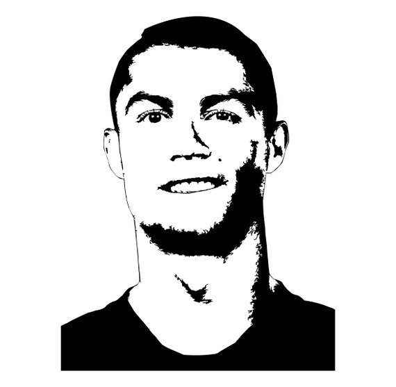 Cristiano Ronaldo Inspired SVG / PNG Vector Juventus Real | Etsy