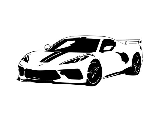 black and white corvette logo clipart collection black and white corvette logo clipart collection
