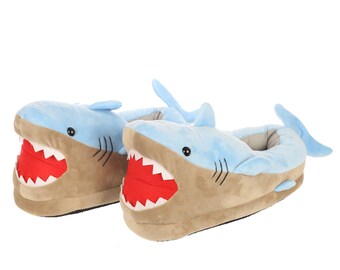 mens shark slippers