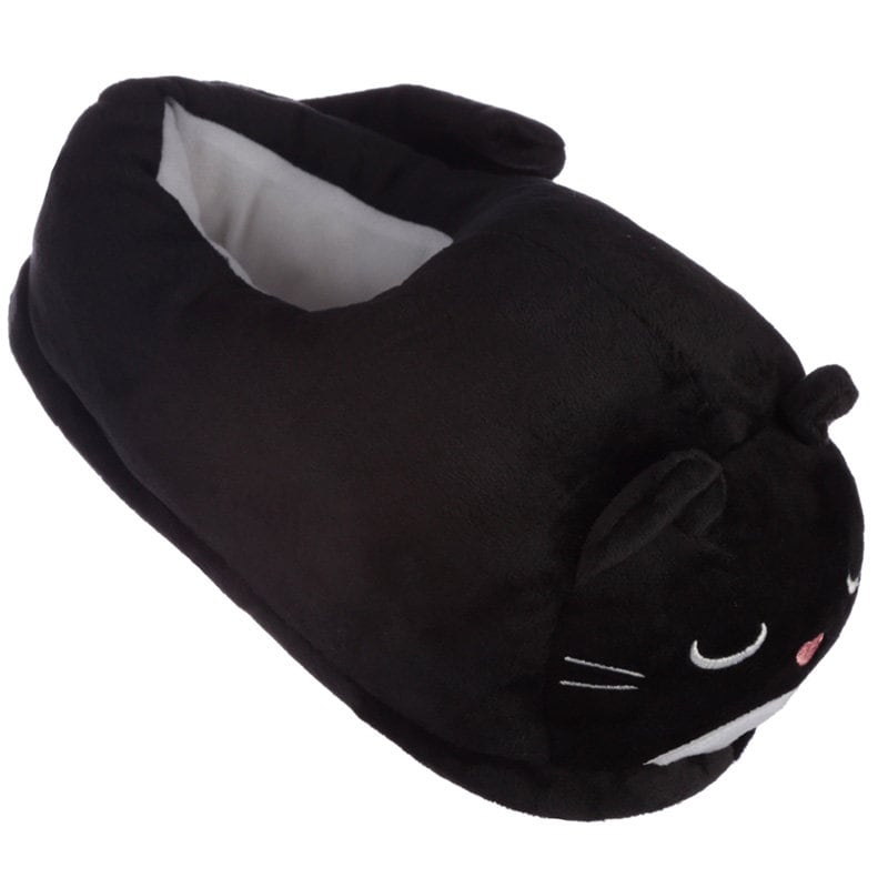 Black Cat Pair of Unisex One Size Fits All Slippers Etsy