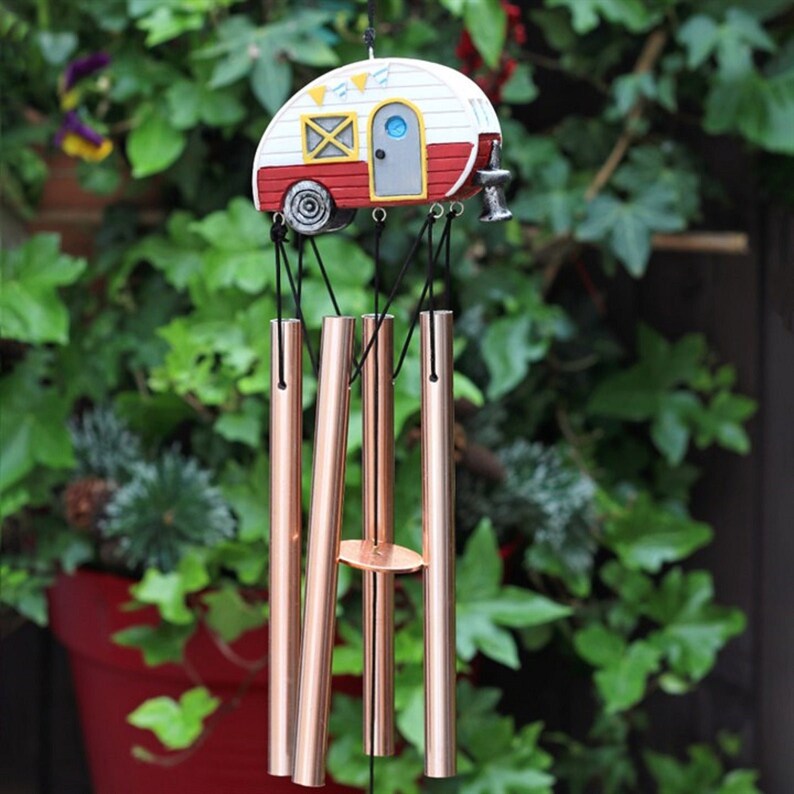 Novelty Motor Home Caravan Wind Chime Hanging Garden Etsy