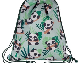 panda drawstring bag