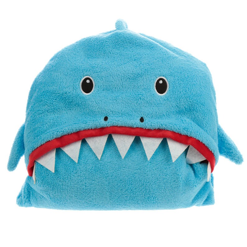 Plush Blue Shark Cafe Wearable Blanket Etsy