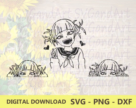 Download Anime Girl Svg Bundle Png Dxf Silhouette Cricut Cut Files Etsy