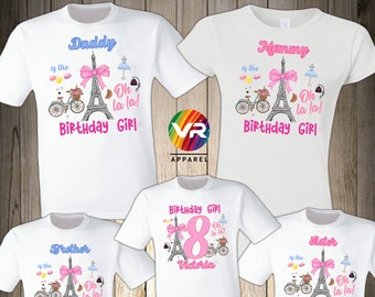 Colourful Valentine Day Paris Art Boys Girls Birthday gift Top T shirt 190 