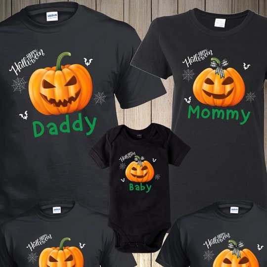 Trick or Treat Boo Ghost Jack Halloween Family Matching T-Shirt