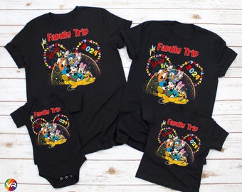 Disney Family Shirts Disney Trip Shirts for Family Disney Trip Matching Custom Personalized Shirts Family Vacation 2024 Trip Minnie Mickey