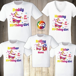 Roller Skate Shirt Family Skate Birthday Shirt Matching Shirts Roller Skating Birthday Family Birthday Birthday Girl
