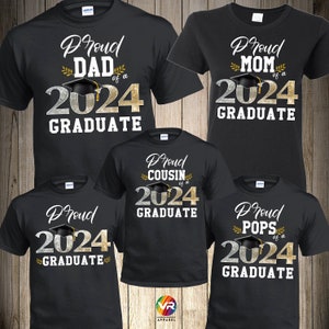 Graduation Family Shirts Matching Proud Graduate Shirt Prom Proud Mom ...