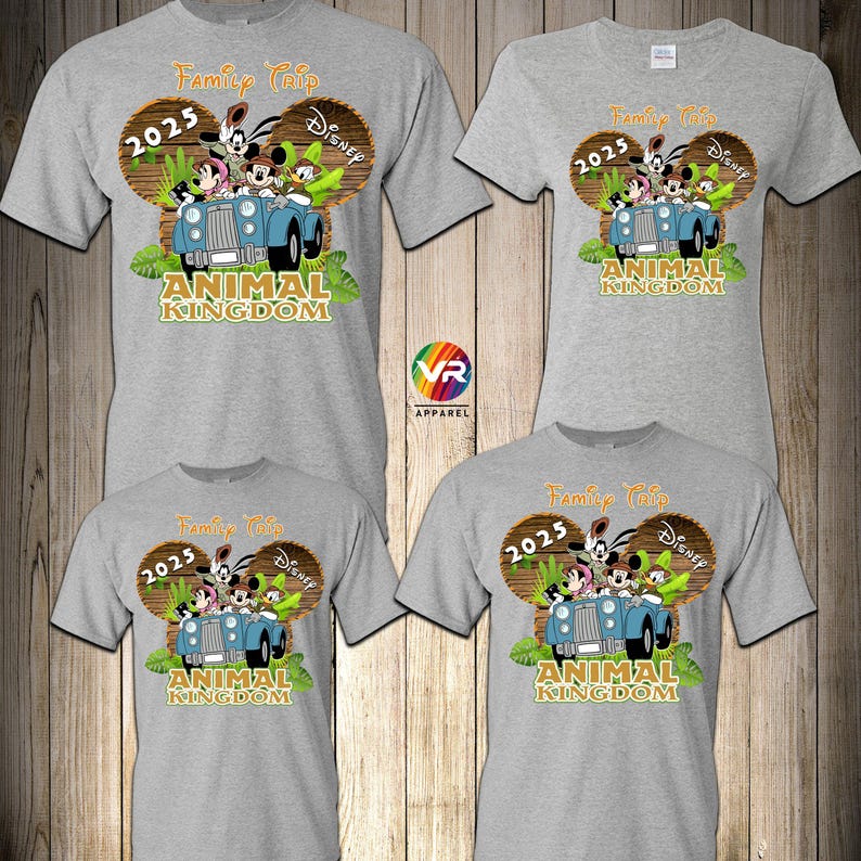 Animal Kingdom Safari Disney Family Shirts Disney Trip Shirts for Family Disney Trip Matching Custom Personalized Family Vacation 2025