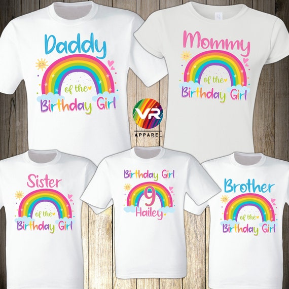 rainbow birthday shirt
