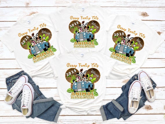 Animal Kingdom Safari Disney Family Shirts Disney Trip Shirts for Family Disney Trip Matching Custom Personalized Family Vacation 2025