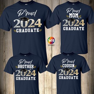 Graduation Family Shirts Matching Proud Graduate Shirt Prom Proud Mom ...