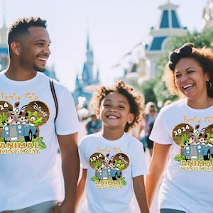 Animal Kingdom Safari Disney Family Shirts Disney Trip Shirts for Family Disney Trip Matching Custom Personalized Family Vacation 2024