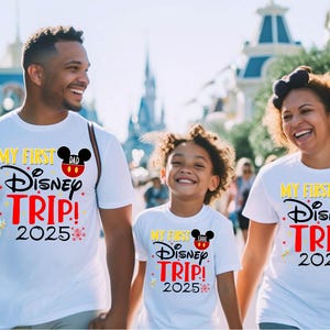 Disney Family Shirts Disney Trip Shirts for Family My First Disney Matching Custom Personalized Shirts Family Vacation First Disney 2025