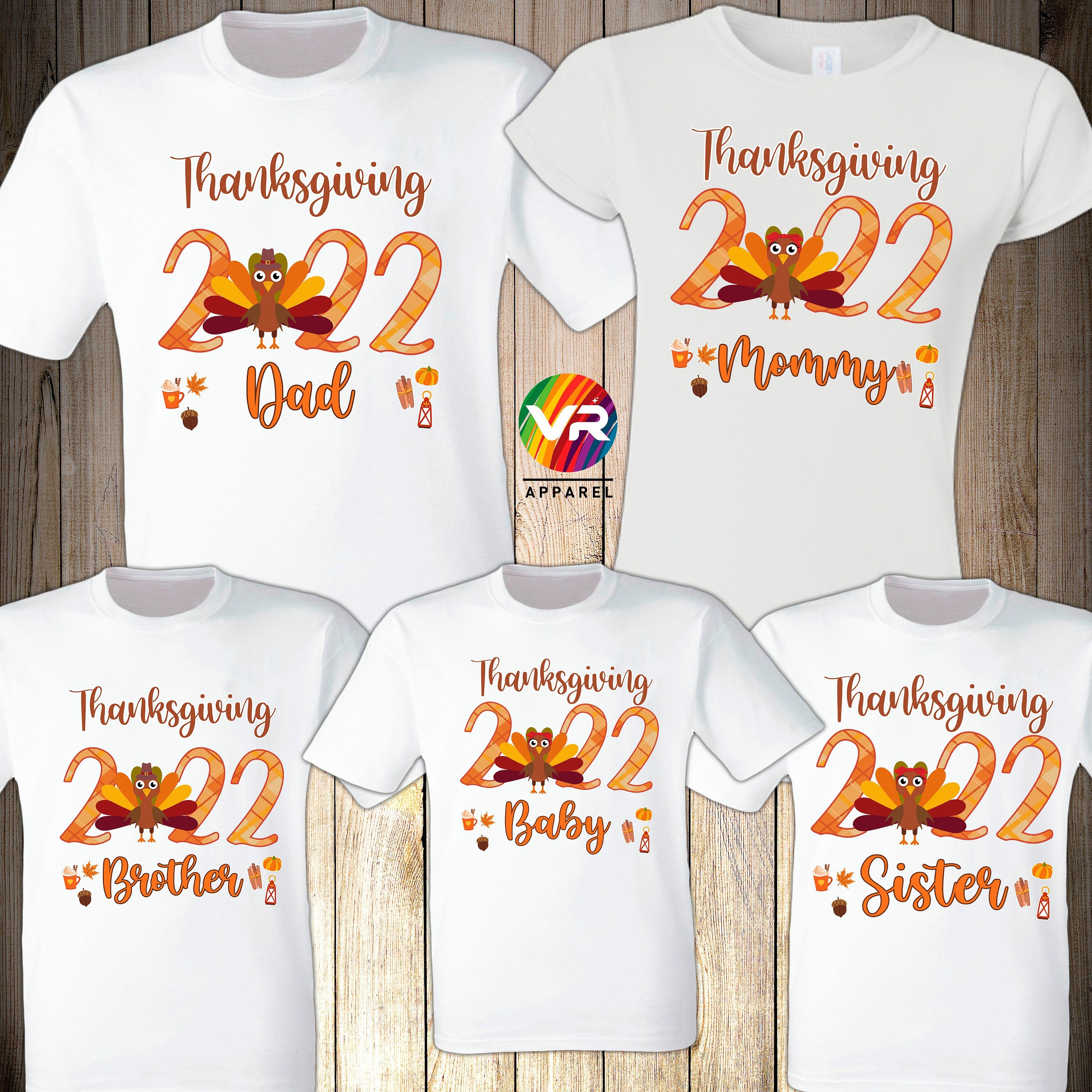Thanksgiving Family Shirts Turkey 