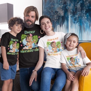 Moana Birthday Shirts Matching Birthday Birthday Girl shirt Baby Moana Family Birthday Shirt Personalized shirt Custom Moana Mom Dad Sister