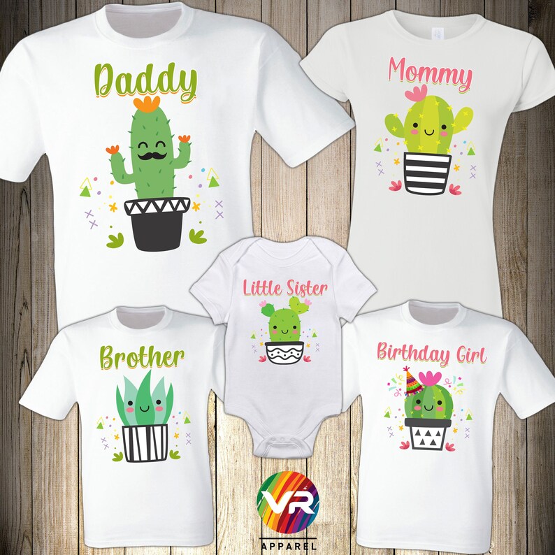 cactus birthday shirt