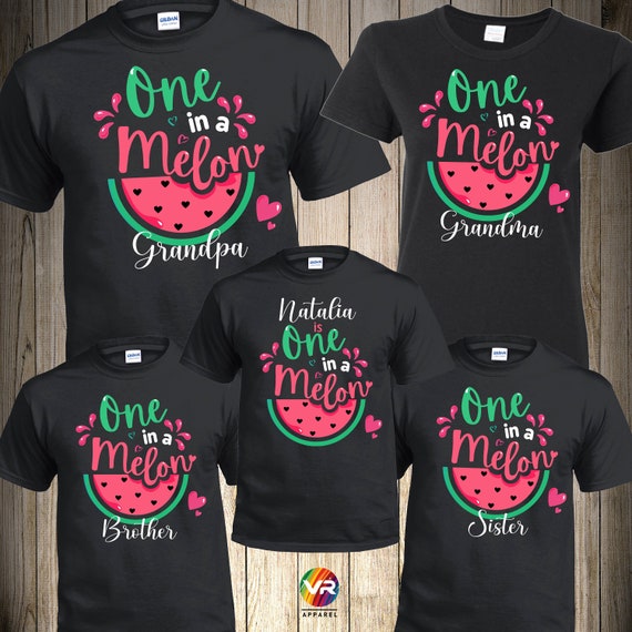 One In A Melon Sister Shirt Funny Watermelon T Shirt One In A Melon Sister Shirt Funny Watermelon T Shirt