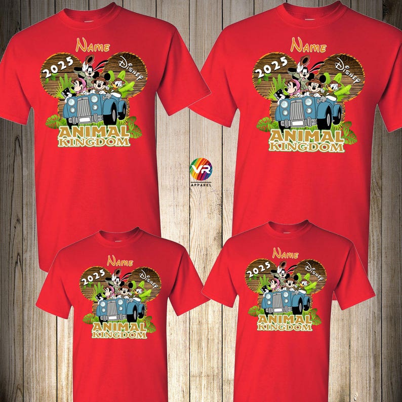 Animal Kingdom Safari Disney Family Shirts Disney Trip Shirts for Family Disney Trip Matching Custom Personalized Family Vacation 2025