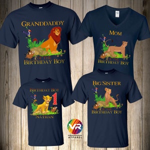 Lion King Family Birthday Shirt, Family Matching Shirt, Lion King ...