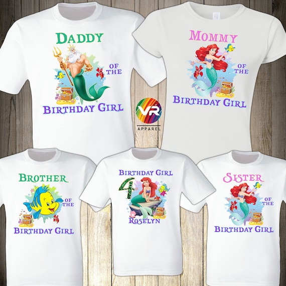 Daddy Of The Birthday Mermaid Shirt Matching Party Outfits Daddy Of The Birthday Mermaid Shirt Matching Party Outfits