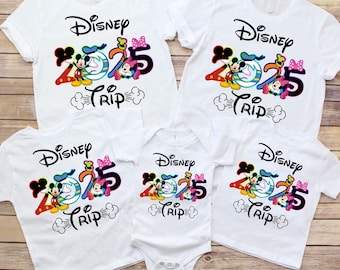 Disney Family Shirts Disney Trip Shirts for Family Disney Matching Custom  Personalized Shirts Family Vacation Walt Disney Disneyland 2025