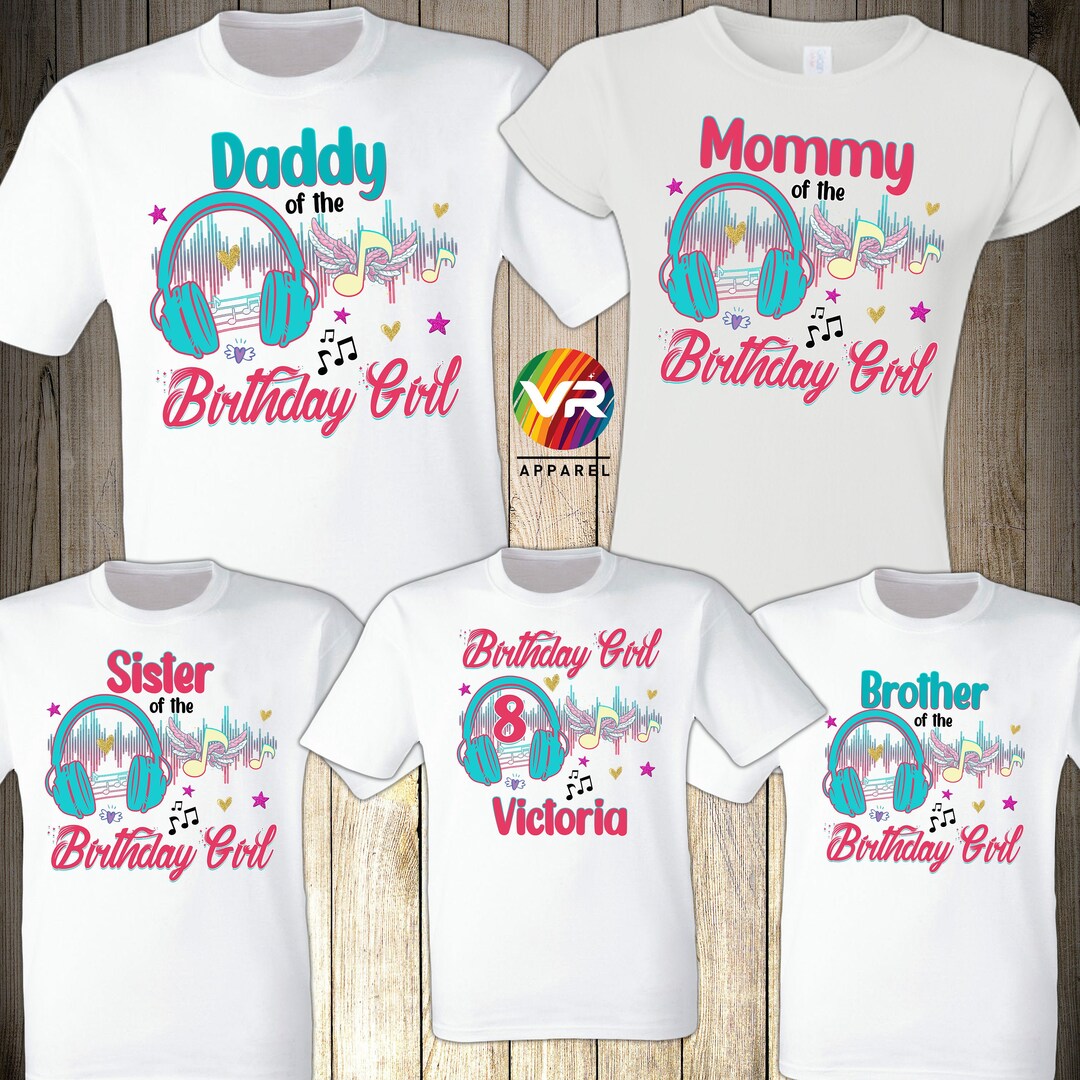 Musical Birthday Shirts, Musical Family T-shirt, Music Notes