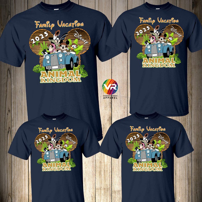 Animal Kingdom Safari Disney Family Shirts Disney Trip Shirts for Family Disney Trip Matching Custom Personalized Family Vacation 2025