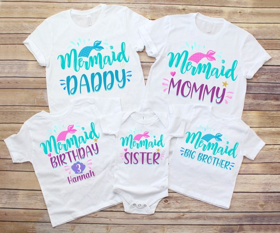 Big Sister Of The Birthday Mermaid Shirt Matching Party Big Sister Of The Birthday Mermaid Shirt Matching Party
