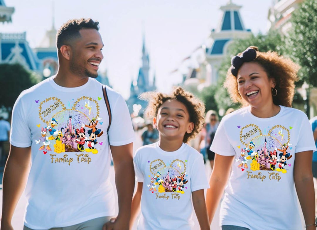 Disney Camisetas Estampadas De Familia 2025 Disney Trip Mickey