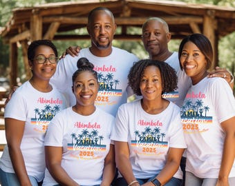 Matching Beach Family Reunion Shirts, Summer Vacation 2025