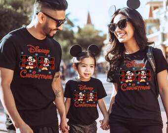 Disney Family Shirts Christmas Disney Trip Christmas Shirts for Family Disney Trip Matching Custom Personalized Shirts Christmas Xmas 2024