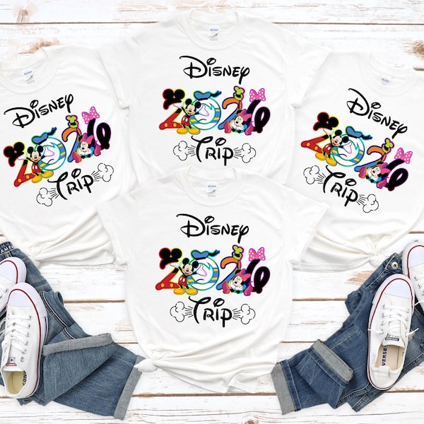 Disney Family Shirts Disney Trip Shirts for Family Disney Matching Custom Personalized Shirts Family Vacation Walt Disney Disneyland 2026
