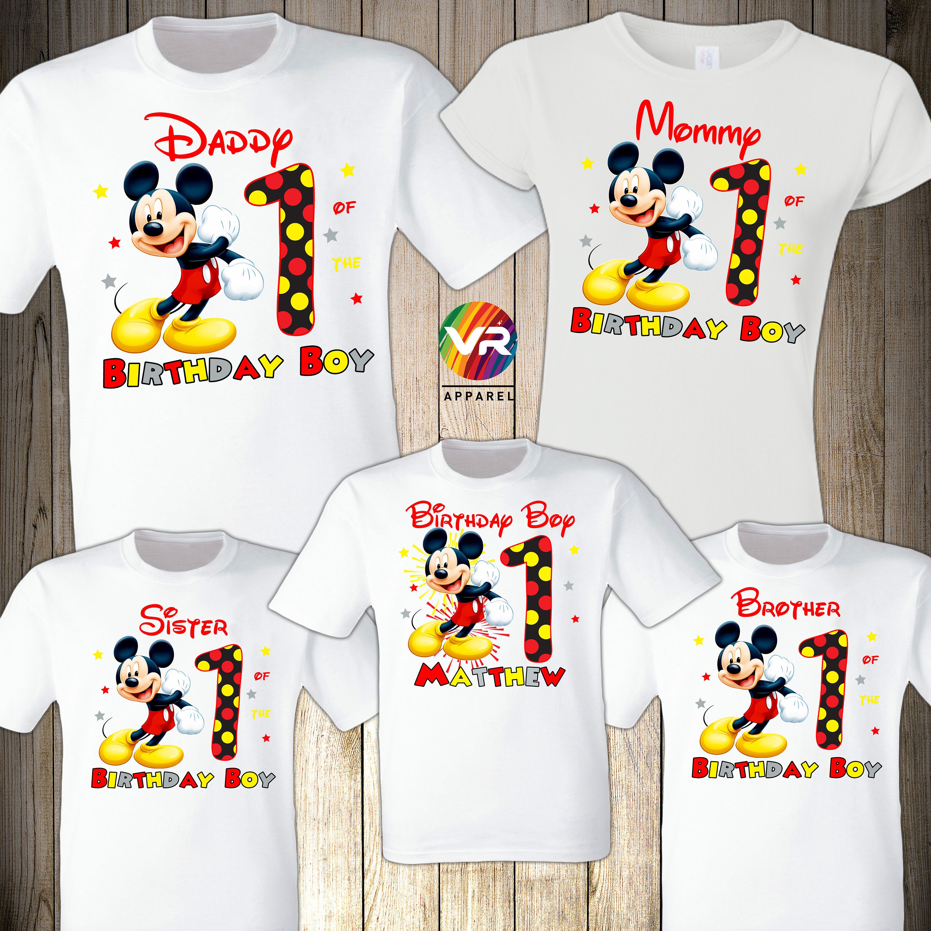 Mickey Family Shirts Mickey Baby Birthday Shirt Mommy Dad - Etsy Schweiz