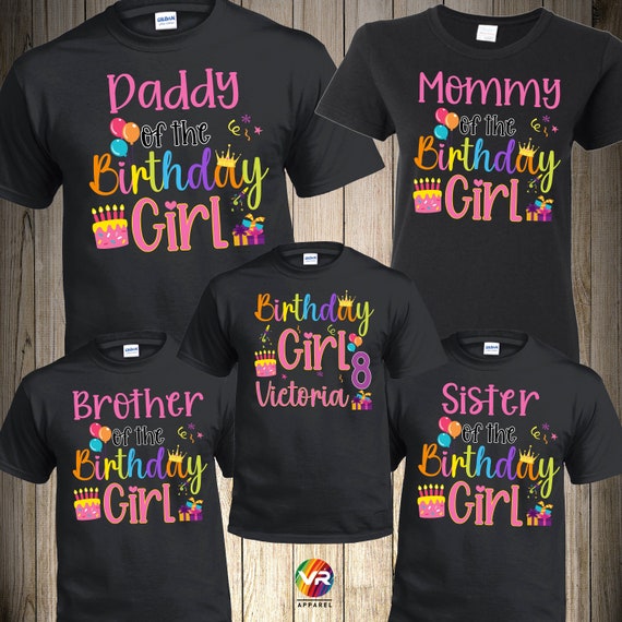 birthday girl matching shirts