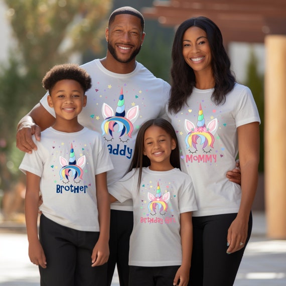 Unicorn Brother Of The Birthday Girl Shirt Matching Party Unicorn Brother Of The Birthday Girl Shirt Matching Party