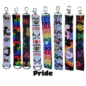 Pride Rainbow Ears Headband Holder Lanyard, Strap, Keychain, Ear Saver for Backpack Purse