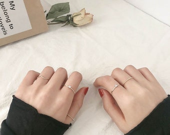 petite stackable rings