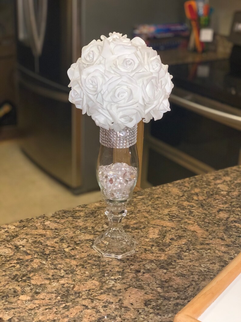 Elegant Wedding Flower Ball Centerpiece Etsy