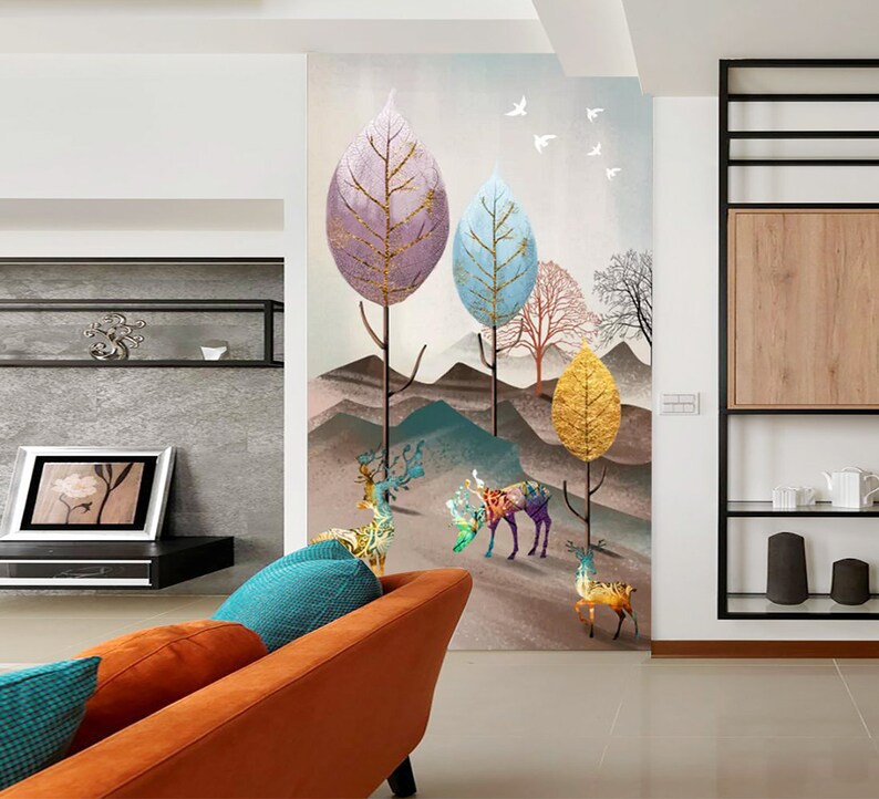 Golden Fawn 2814 Wallpaper Mural Self Adhesive Peel and Stick - Etsy