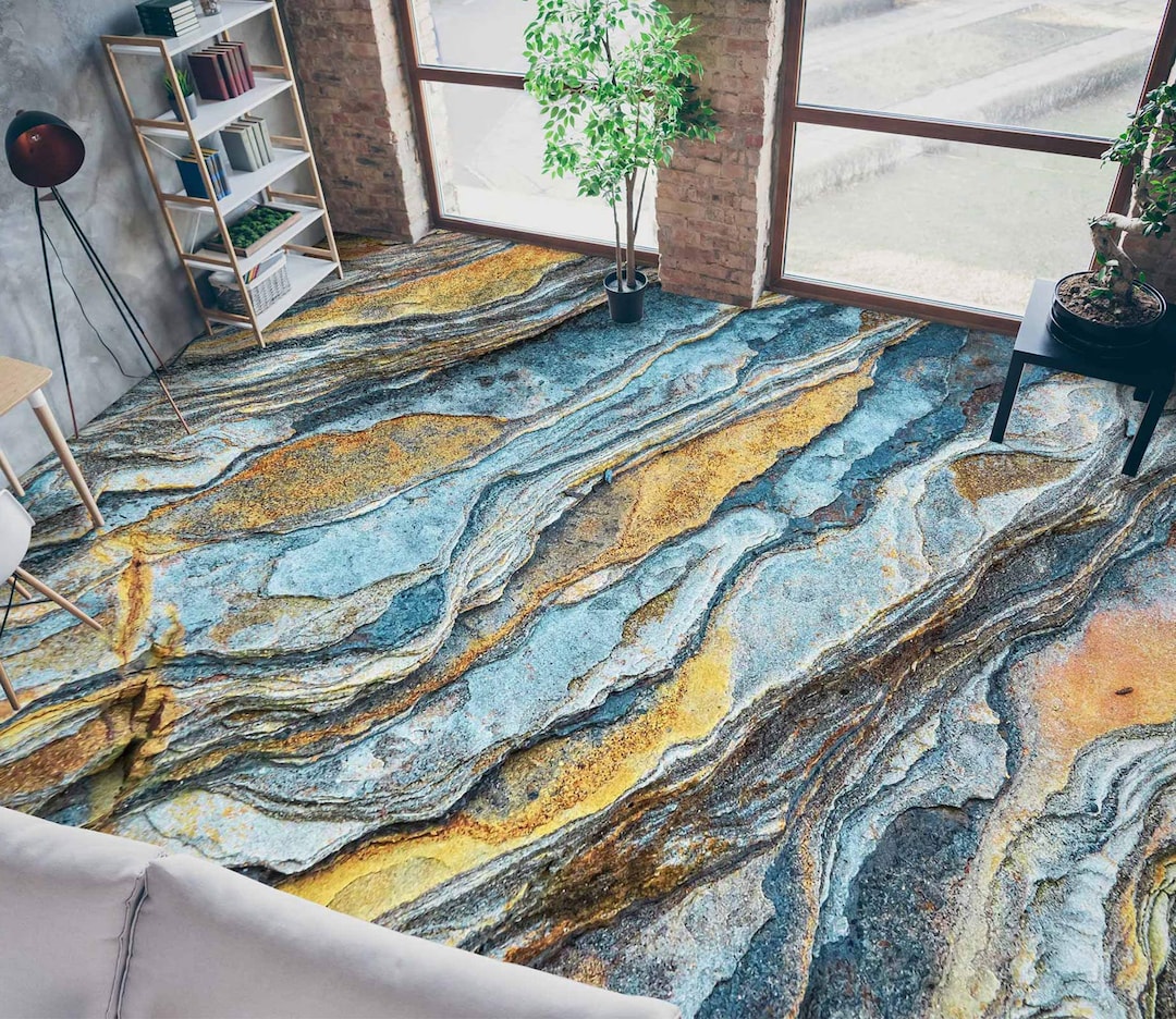3D Retro Geological Art 9351 Floor Wallpaper Murals Self-adhesive ...