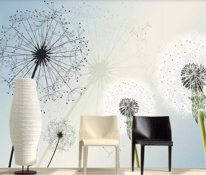 Dandelion A054 Wallpaper Mural Self Adhesive Peel and Stick | Etsy