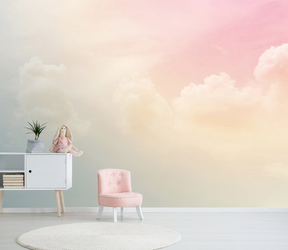 123x87312x219cm Pink Cloud 1069 Wallpaper Mural - Etsy