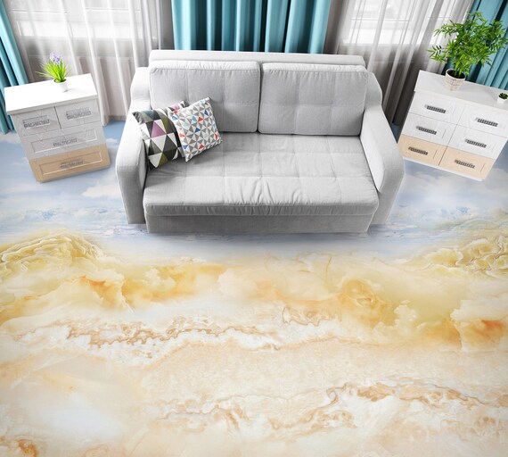 3D Dreamy Nubes JJ6026FF Papel pintado de piso murales autoadhesivos  extraíbles piso de baño impermeable Alfombra Mat impresión epoxi cocina -   México