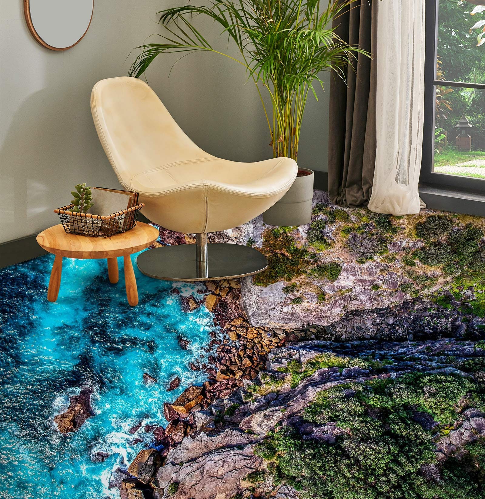 3D Dreamy Blue Lake 6298 Floor Wallpaper Murals Self-adhesive Removable ...
