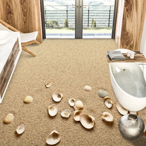 3D Beach Shells 3215 Floor Wallpaper Murals Self-Adhesive Removable Kitchen Bath Floor Waterproof floor Rug Mat Print Epoxy 2024