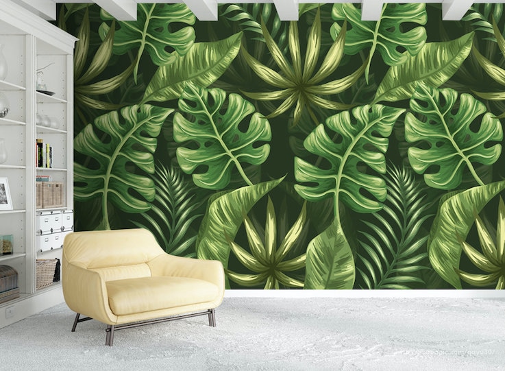 Emerald Green 3202 Wallpaper Mural Self Adhesive Peel and Etsy
