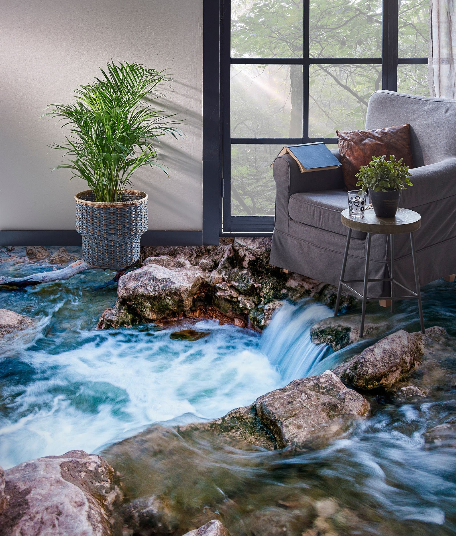 3D River Stones 5320 Floor Wallpaper Murals Self-adhesive Removable ...